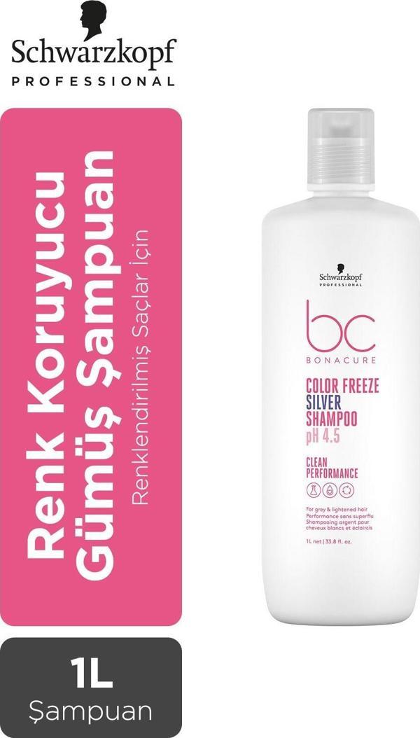 Bonacure Bc Clean Renk Koruyucu Gümüş Şampuan 1000ml - Image 1
