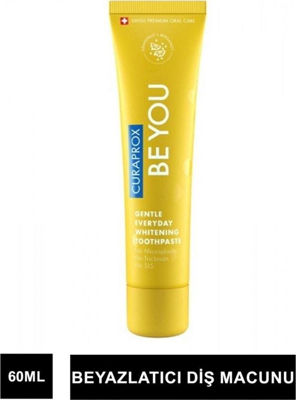 Curaprox Be You Beyazlatıcı ( Greyfurt-Bergamot ) Diş Macunu - Yellow 60 ml - Image 1