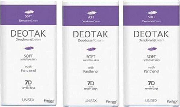 Deotak Krem Deodorant Soft 35 ml X 3 Adet - Image 1