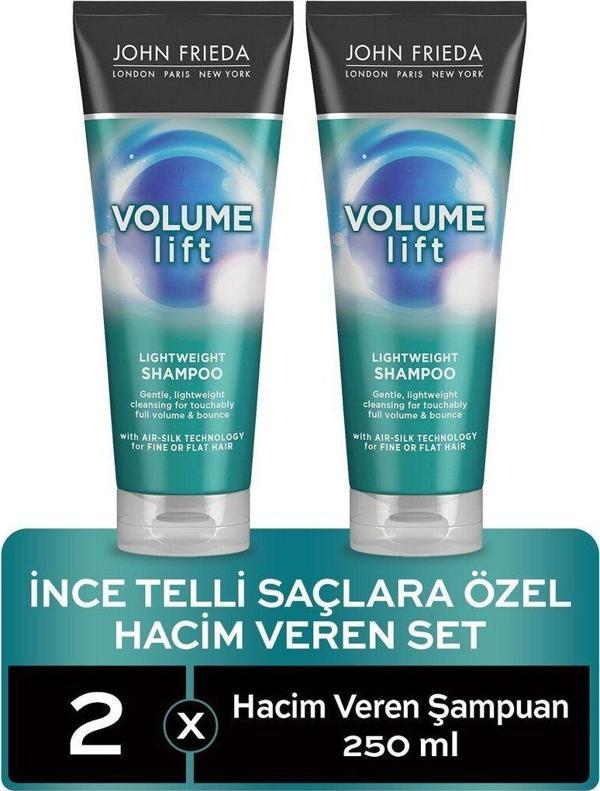 John Frieda Ince Telli Saçlar Için Hacim Veren Şampuan 250 ml 2'li - Image 1
