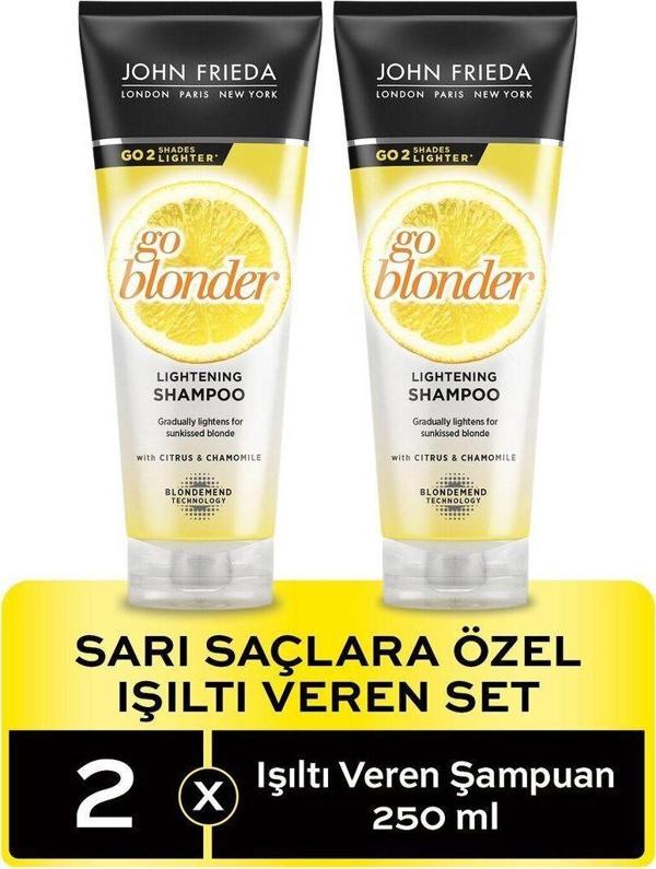 John Frieda Sarı Saçlara Özel Işıltı Veren Şampuan 250 ml 2'li - Image 1
