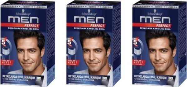 Schwarzkopf Men Perfect 90 Siyah 3 Li - Image 1