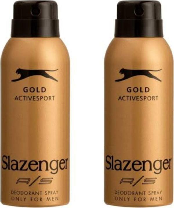 Slazenger Gold Active Sport Deodorant Spray For Men 150ml 2'li - Image 1