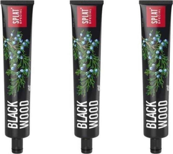 Splat Blackwood Beyazlatıcı Siyah Diş Macunu 75 ml 3 Adet - Image 1