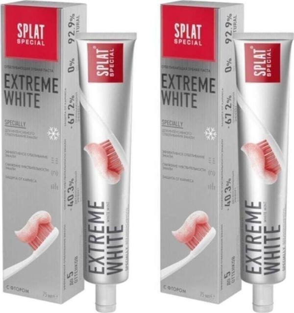 Splat Extreme White Diş Macunu 75 ml 2 Adet - Image 1
