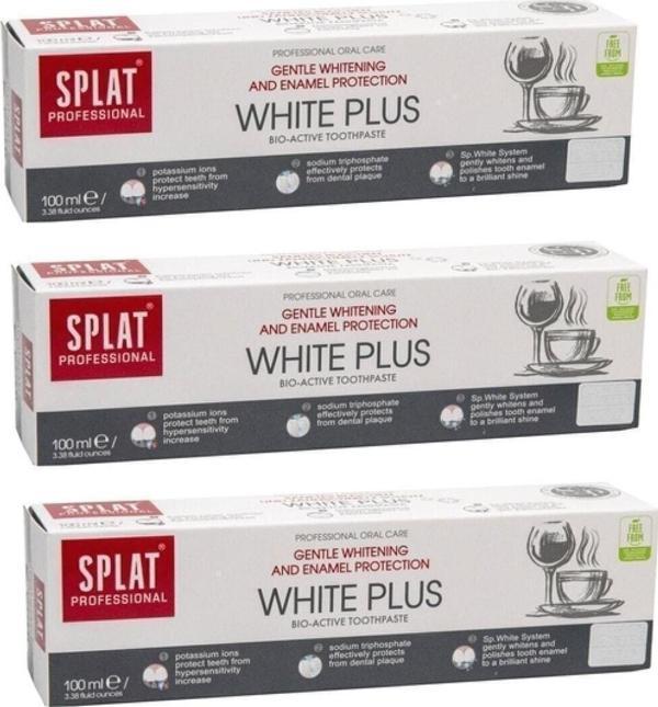 Splat White Plus Inovatif Diş Macunu 100 ml 3 Adet - Image 1
