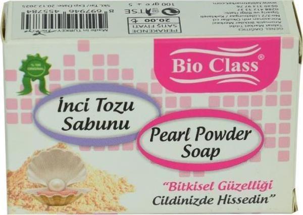 Bio Class İnci Tozu Sabunu Pearl Powder Soap 100 gr - Image 1