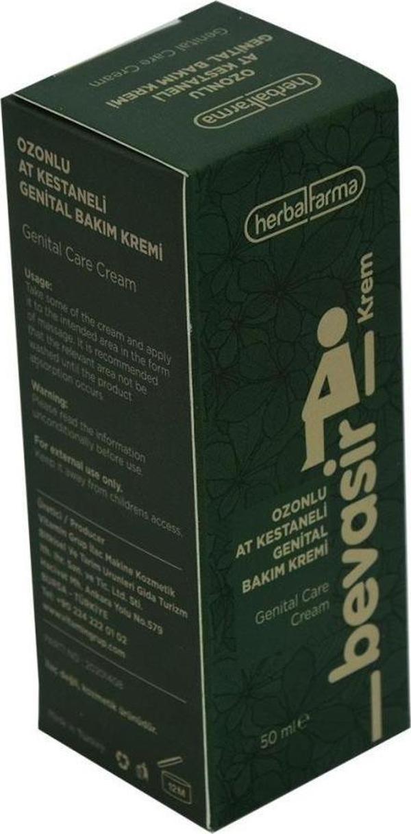 Herbalfarma Bevasir Ozonlu At Kestaneli Genital Bakım Kremi 50ML - Image 1