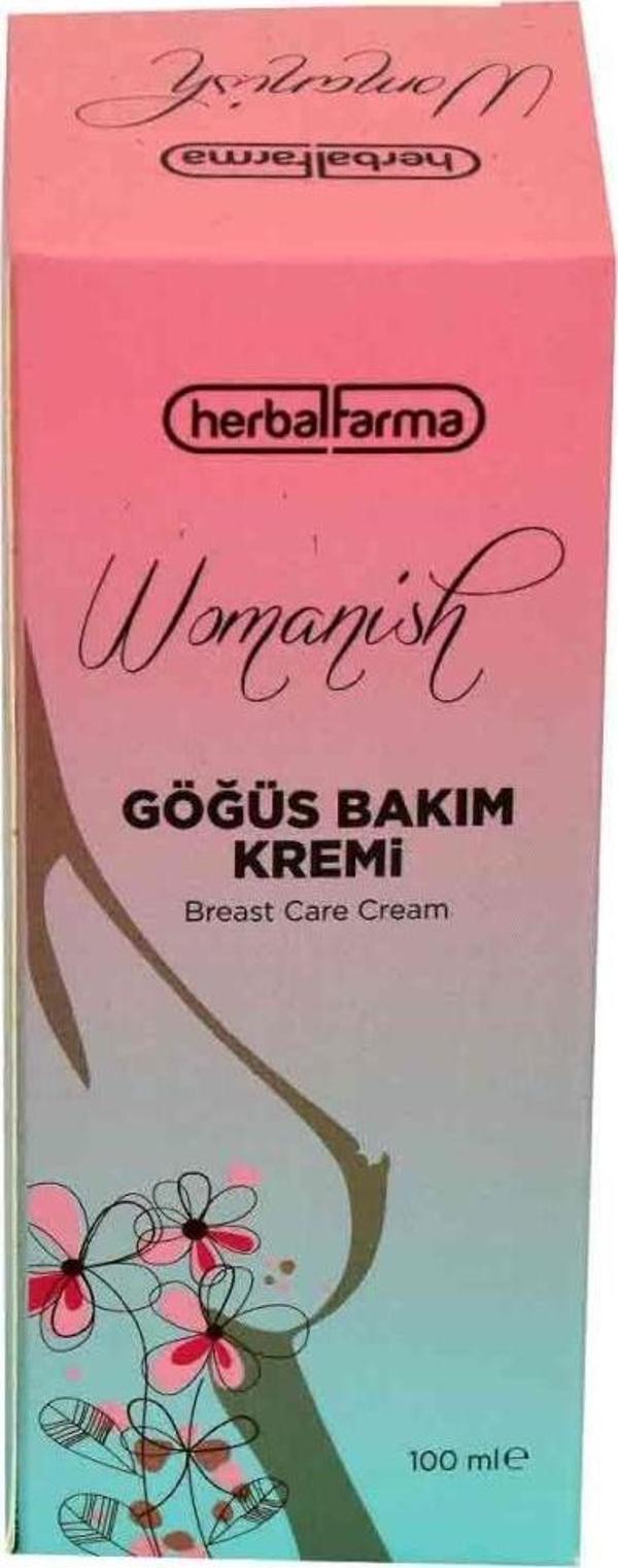 Herbalfarma Womanish Göğüs Bakım Kremi Breast Care Cream 100ML - Image 1