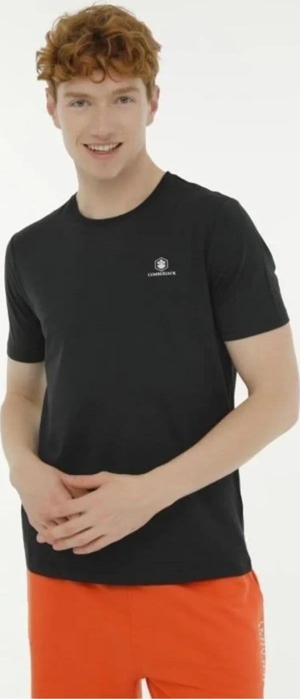 Lumberjack Mb Modal Sb203 4Fx 101497283 Siyah Erkek T-Shirt - Image 1