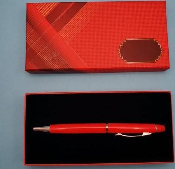 Kırmızı Tükenmez Kalem Touchpen Dekoratif Hediyelik - Image 1
