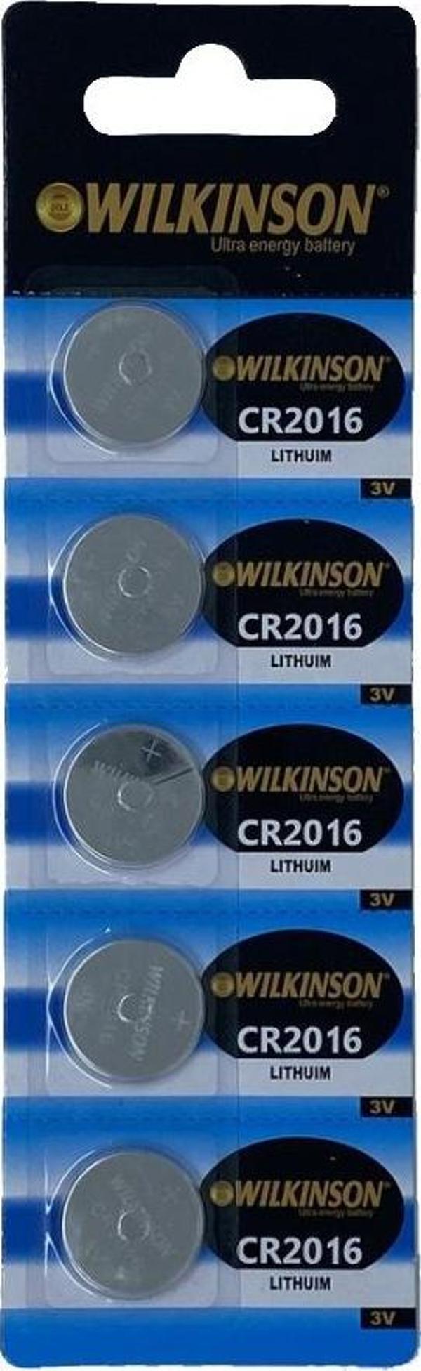 WILKINSON 2016 3V Lityum Düğme Pil 5'li Paket - Image 1