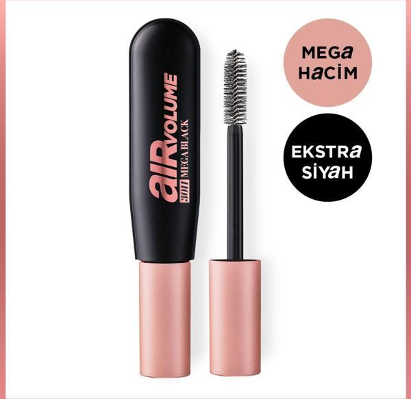 L'Oréal Paris Air Mega Volume Maskara - 30 Saate Kadar Kalıcı - Ekstra Siyah - Image 1