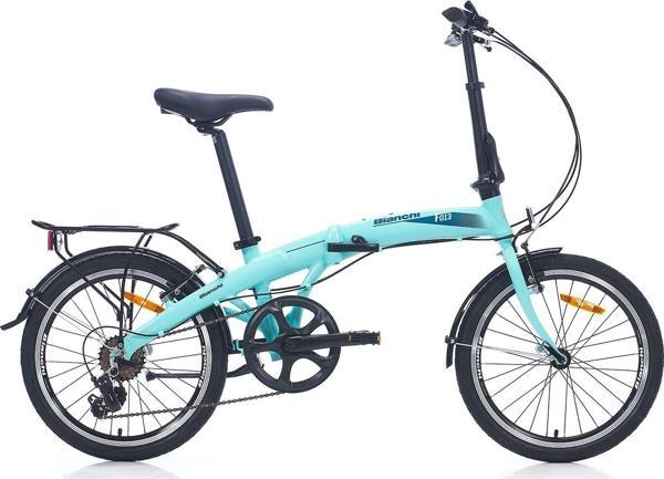 BIANCHI F013 20 JANT KATLANABİLİR BİSİKLET  290H AL-6061 7 VİTES  VB CELESTE  - Image 1