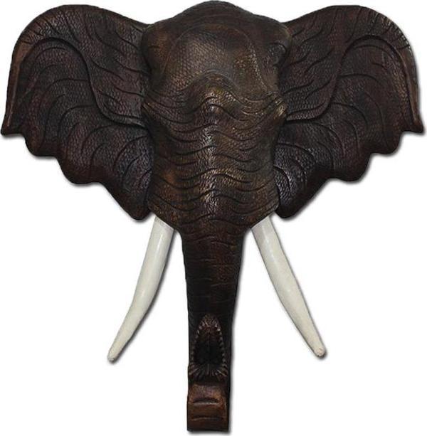 Ahşap Duvara Asmalı Fil Kafası 70 cm ST00104 - Image 1