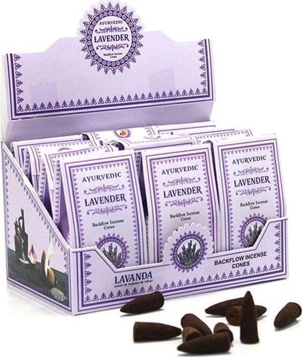 Ayurvedic Konik ( Geri Akış ) Tütsü Lavender Aromalı konik Lavender - Image 1