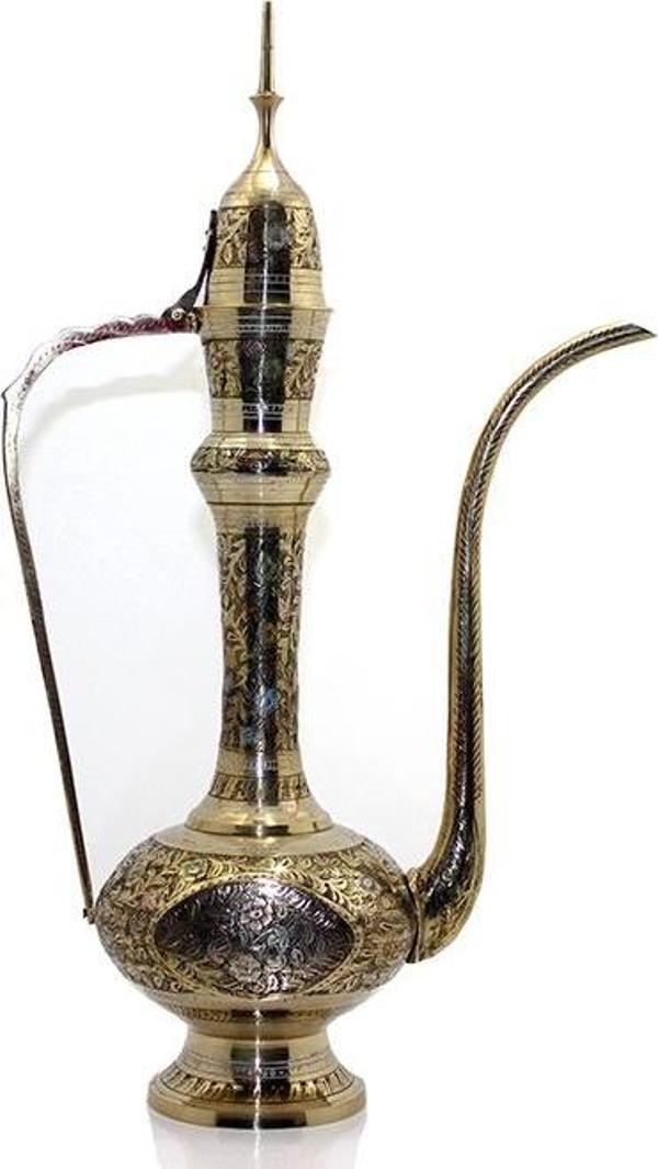 Dekoratif Zamak Adalet Terazisi Heykel Biblo 48 Cm ksk178. - Image 1