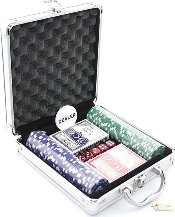 Metal Çantalı 100 Chipli Poker Oyunu Alk1495 - Image 1