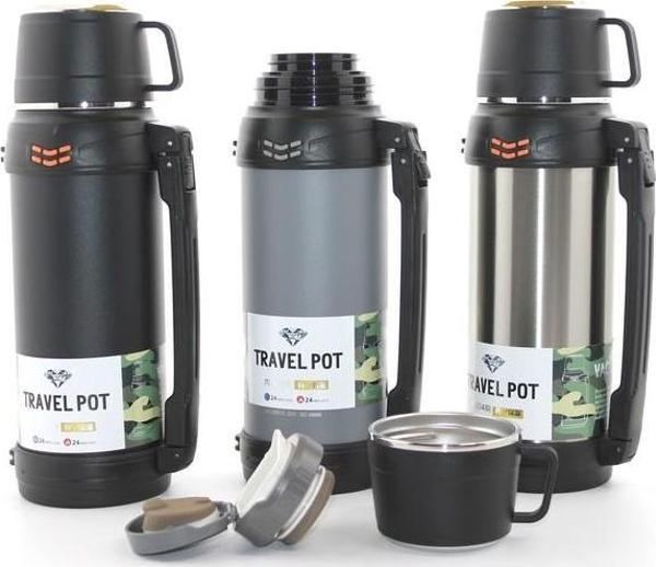 Paslanmaz Çelik Çift Katmanlı Termos 1.2 Lt Alk2307 - Image 1