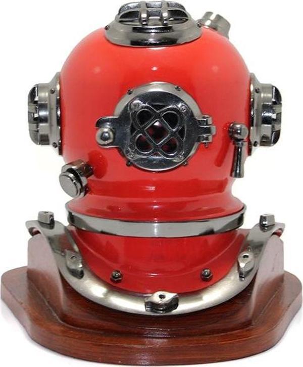 Pirinç Dalgıç Başlığı 24 Cm Kırmızı KSK332KIRMIZI - Image 1