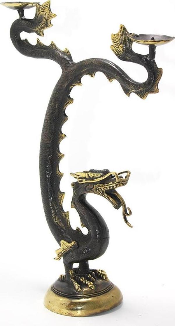 Pirinç Dragon Şamdan - Image 1