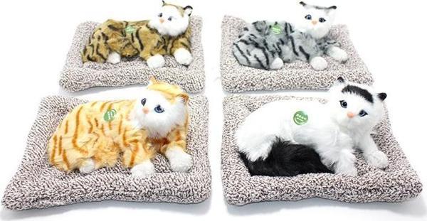 Ses Çıkaran Yastıkda Kedi  Met164 - Image 1