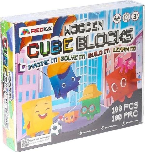 Redka Wooden Cube Blocks - Ahşap Küp Bloklar - Image 1
