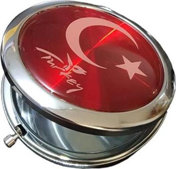 Türk Bayraklı El Aynası ST00162 - Image 1