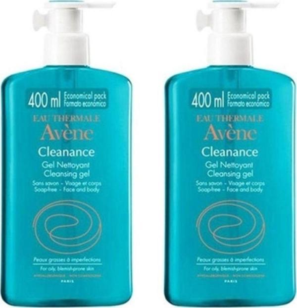 Avene Cleanance Nettoyant Yüz Ve Vücut Temizleme Jeli 400 ml X 2 - Image 1