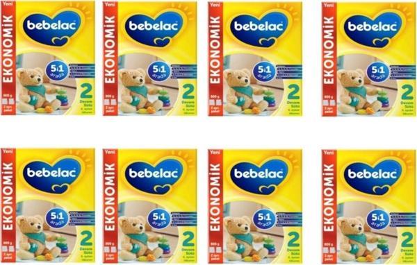 Bebelac 2 Numara Devam Sütü 800 Gr X 8 Adet - Image 1