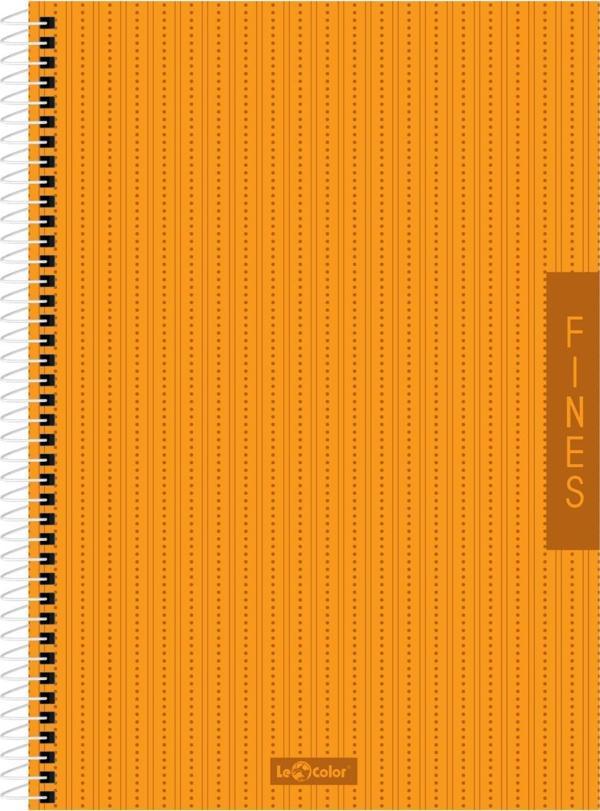 Fines Ofis Defter A4 Spiralli Kareli Turuncu - Image 1
