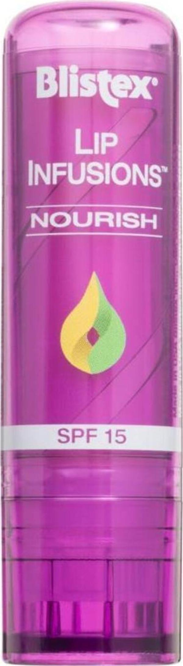 Blistex Pürüzsüz Dudaklar Için Besleyici Dudak Bakımı Lip Infusions Nourish Spf15 3,7g - Image 1