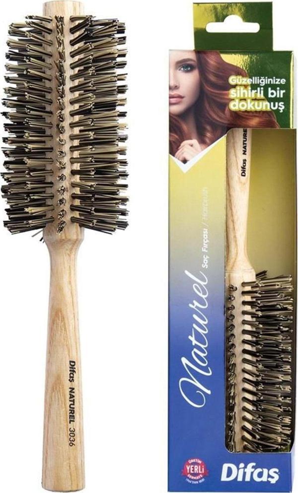 Difaş Saç Fırçası Natural 3036 - Image 1