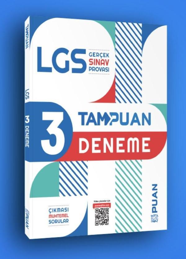 Tam Puan LGS 3 Deneme - Gerçek Sınav Provası - Puan Yayınları - Image 1
