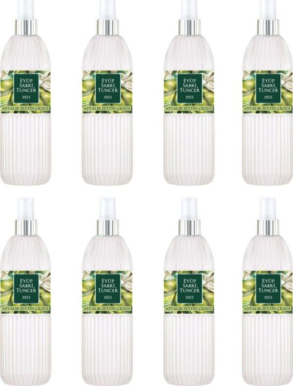 Eyüp Sabri Tuncer Ayvalık Zeytin Çiçeği 150 ml Sprey Kolonya - Pet Şişe 8 Adet - Image 1