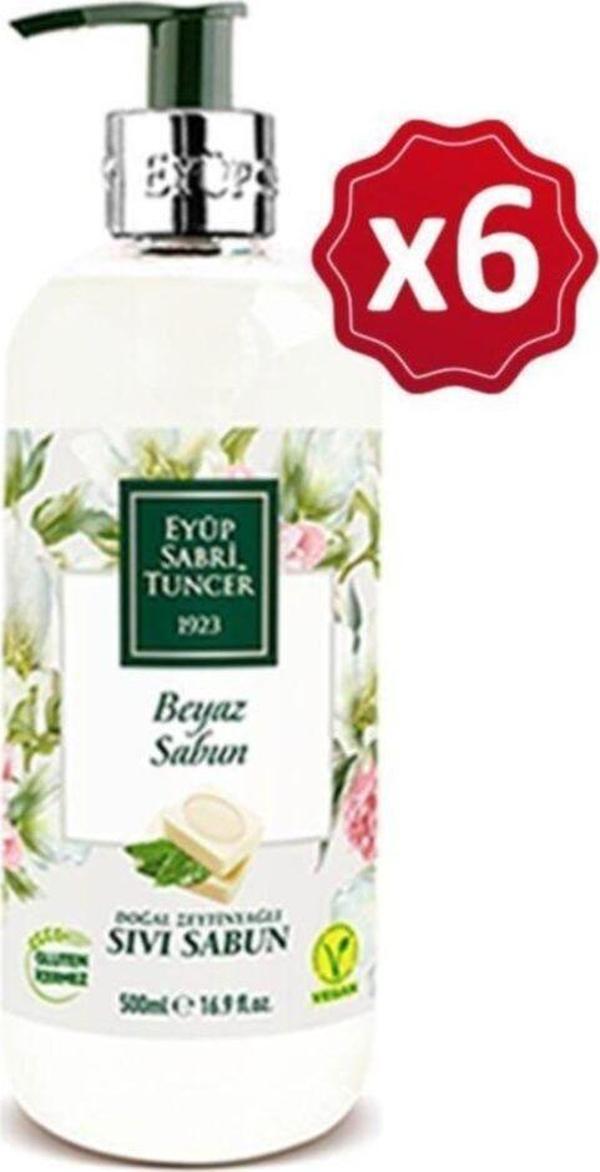 Eyüp Sabri Tuncer Beyaz Sabun Sıvı Sabun 500 Ml X 6 Adet - Image 1