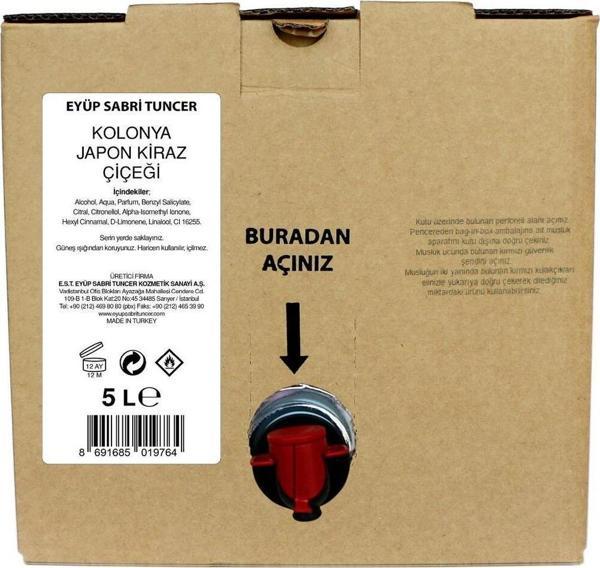 Eyüp Sabri Tuncer Japon Kiraz Çiçeği Kolonyası 5 Lt - Bag In Box - Image 1