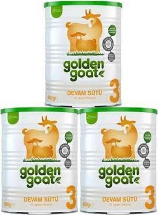 Golden Goat 3 Keçi Devam Sütü 400gr - 3 Adet - Image 1