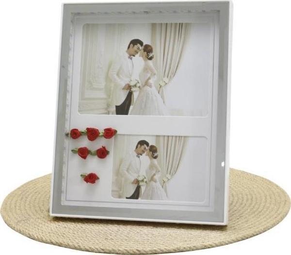T.Concept LED Işıklı 2’li Fotoğraf Çerçevesi Beyaz 20 x 25 cm - Image 1