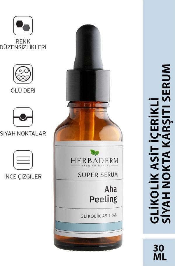 Herbaderm Aha-peeling Cilt Tonu Eşitleyici Glikolik Asit Super Serum - Image 1