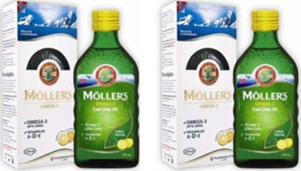 Möller's Omega3 Limon Aromalı Balık Yağı Şurup 250 ml 2'li Set - Image 1