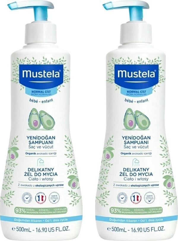 Mustela Gentle Cleansing Gel Yenidoğan Şampuanı 500 Ml X 2 Adet - Image 1