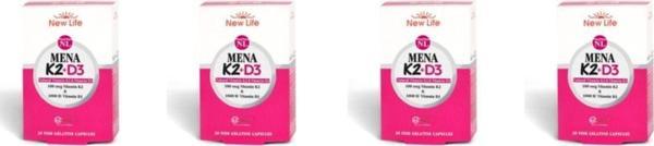New Life Mena K2+d3 Vitamini 30 Kapsül 4'lü Paket - Image 1