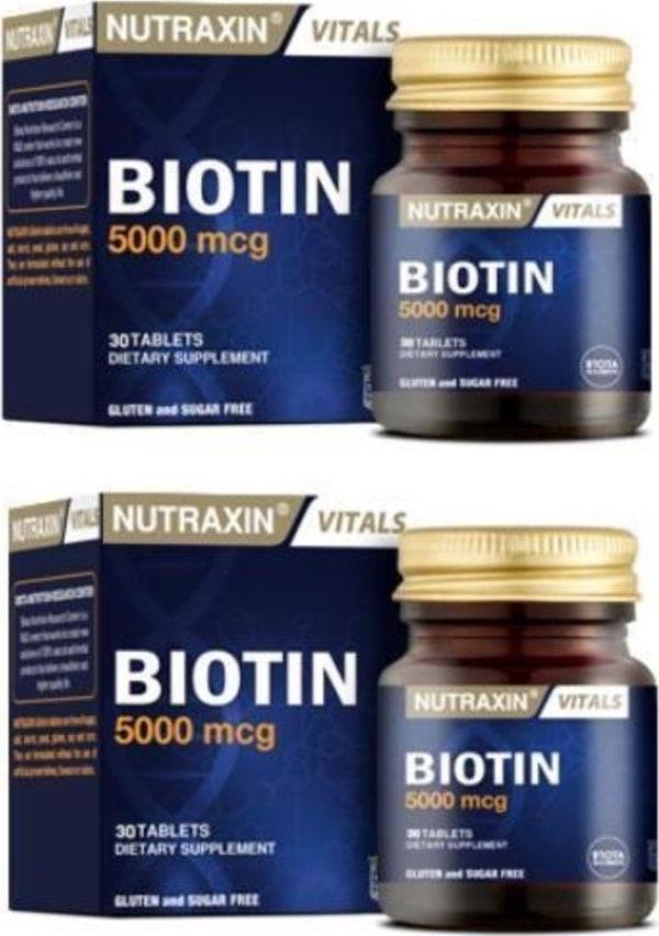 Nutraxin Biotin 5000 Mcg 30 Tablet - Image 1