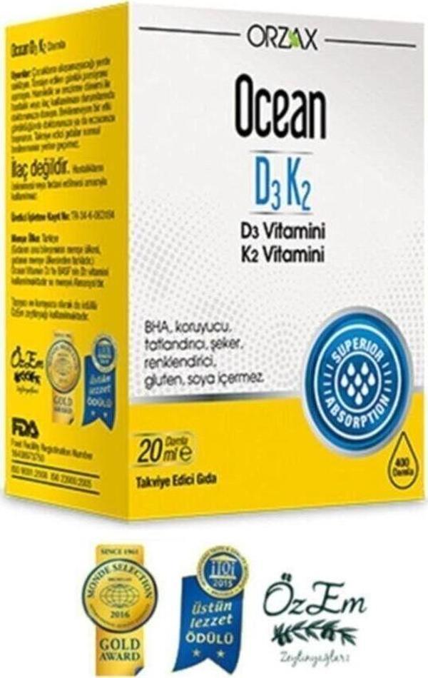 Ocean D3k2 Damla 20 ml - Image 1