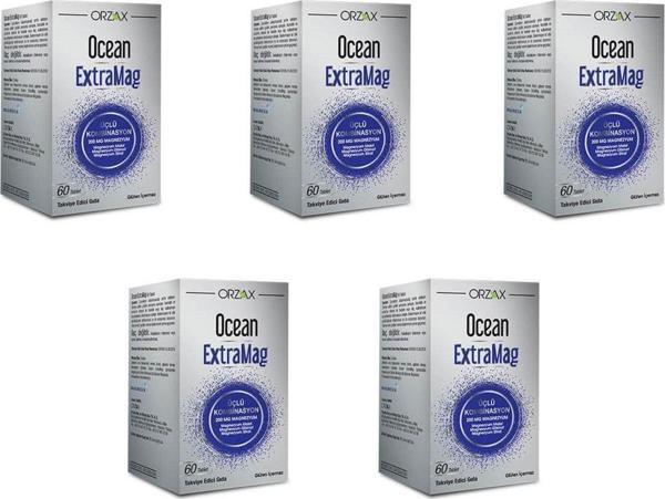 Ocean Extramag 200 Mg Magnezyum 60 Tablet 5'li Paket - Image 1
