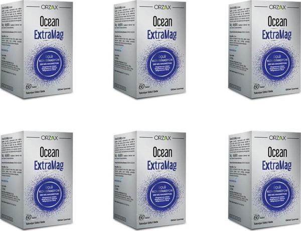 Ocean Extramag 200 Mg Magnezyum 60 Tablet 6'lı Paket - Image 1