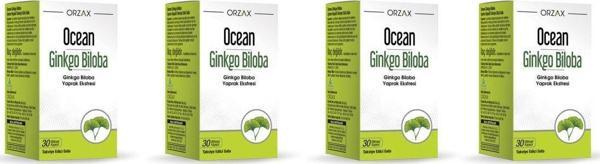 Ocean Ginkgo Biloba 30 Kapsül 4'lü Paket - Image 1