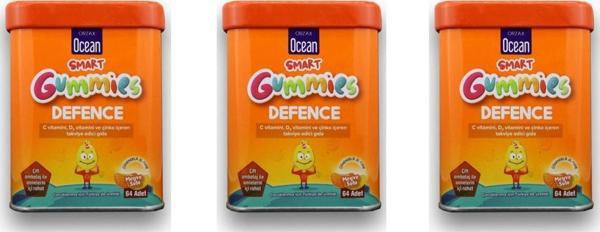 Ocean Smart Gummies Defence 64 Adet Çiğnenebilir Jel 3'lü Paket - Image 1
