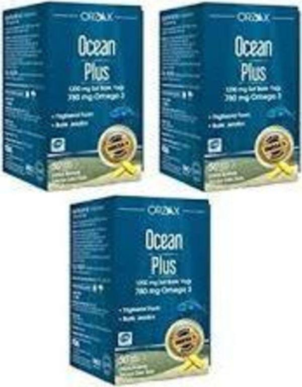 Ocean Plus 1200 mg Omega3 Balık Yağı 50 Kapsül 3 ADET - Image 1